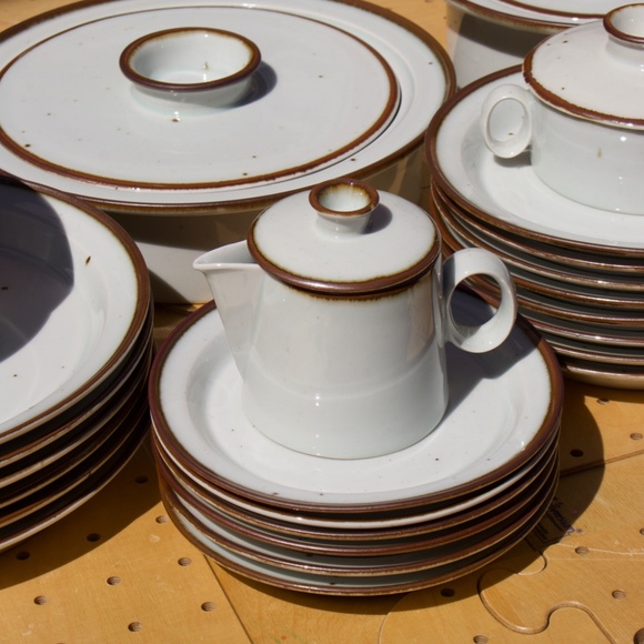 Dansk Design Denmark Niels Refsgaard Midcentury Brown Mist Bowls Set Of 2 - Picture 14 of 15